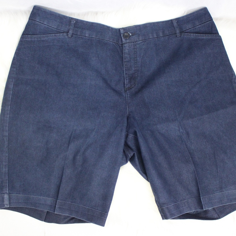 Womens St Johns Bay Bermuda Shorts Demin Jeans